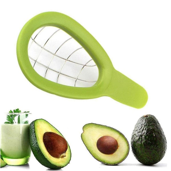 Avocado-skærer, separator, mango-splitter, skæremaskine, divider, cuber, pitfjerner, køkkenfrugt, terningværktøj