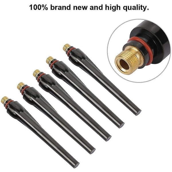 Tig Back Cap Kit 57y02 57y03 57y04, Tig Torch Del Tilbehør Reservedel Til Wp-17/18/26 Sveisebrenner(5stk 57y02 Lang)