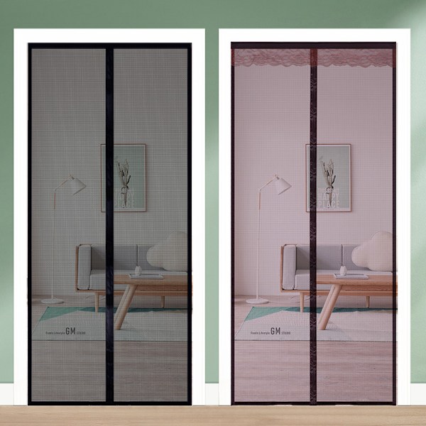 Myggenet magnetisk dør 120x210cm Meget tætmasket myggenet