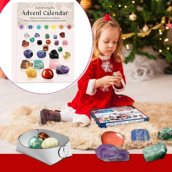 Adventskalender 2025 – 24 Krystaller, Jule-nedtælling til Mindfulness og Velvære