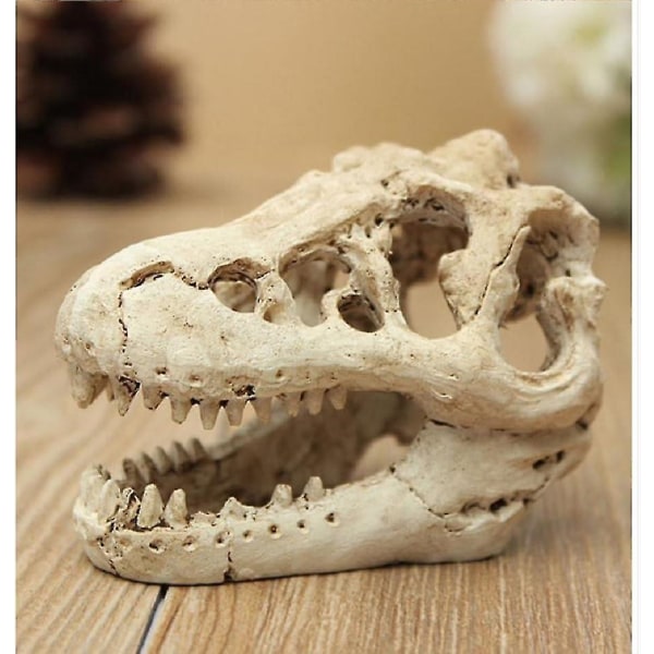 Aquarium Decor Resin Emulational Skull - Dinosaur Skull Skeleton Ornament-fish Tank Small Skull Aquarium Decoration Cave Landscape Pet Reptile House