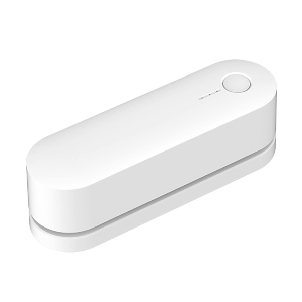 Bærbar Forseglingsmaskin Oppladbar Liten Hjemmeforsegler Plastpose Snacksforsegler Emballasjeposeforsegler (Farge: Hvit, Størrelse: 4,4x4,2x14cm)