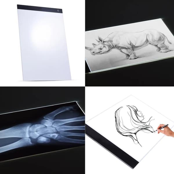 Sommarrea LED Tegnebrett A4 Lysbord med USB
