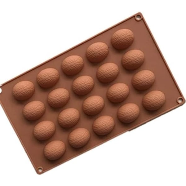 20 Walnut Shape Form Geléfondant Mould Baking Mat Non-stick Reusable Mould Household- DIY