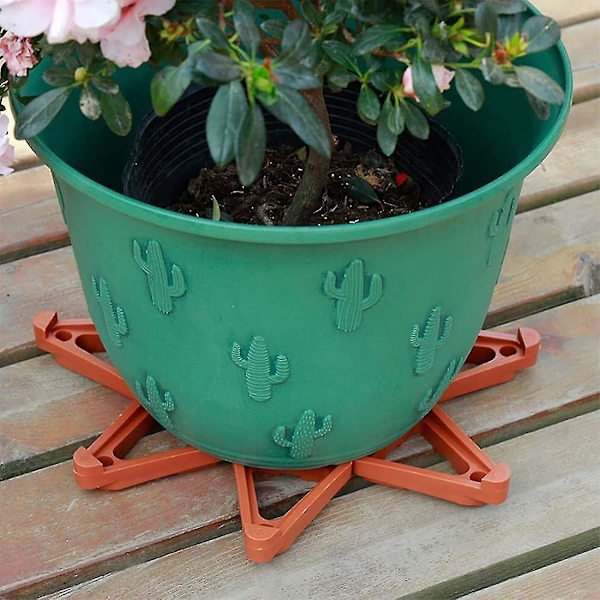 24 stk. pottefødder til planter og blomster, usynlige pottefødder, trekantformede fødder, løftere i plast