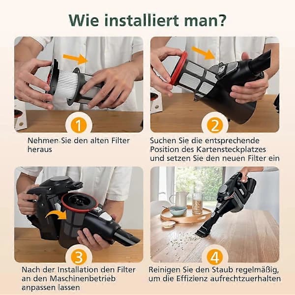 Erstatningsfilter til Bosch Unlimited Gen2 Serie 8 Støvsuger, HEPA-filter til Bosch Støvsuger 12036642