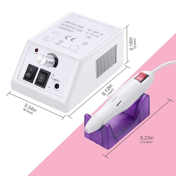 Elektrisk nagelfil, nagelborr, nagelfilsset