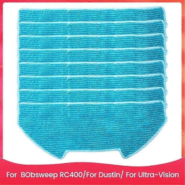 Erstatningsmoppepuder til BObsweep RC400/ til Dustin/til Ultra-Vision Robotstøvsuger, Mikrofibermoppe