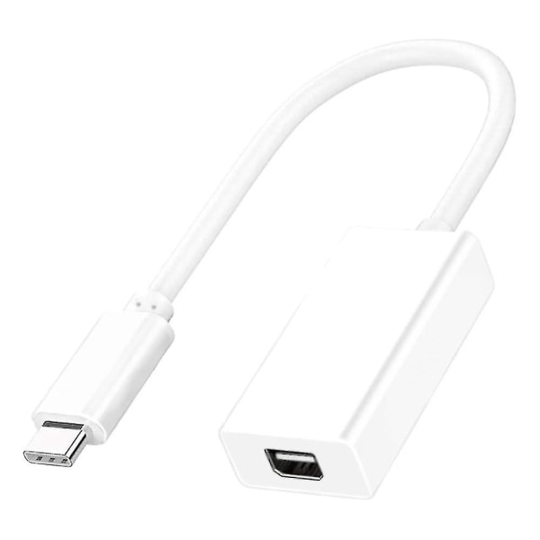 Thunderbolt 3 USB 3.1 till 2 Adapterkabel för Windows Mac Os Bh White
