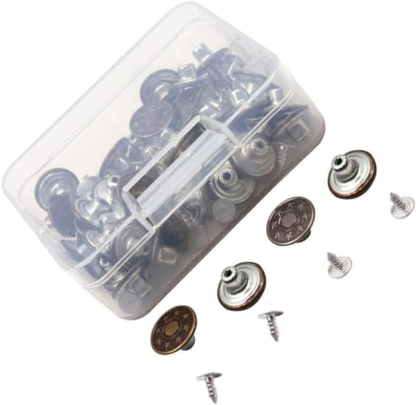 50 stk jeansknapper 17 mm
