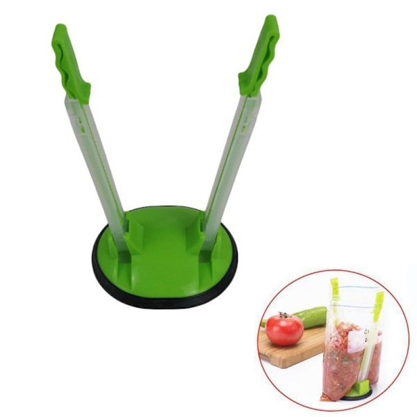Fryseposeholder Stativ, Madopbevaringsholdere, Justerbar Plast Madlavningspose, Zip Lock Poseholder Stativ til Madmåltidspose