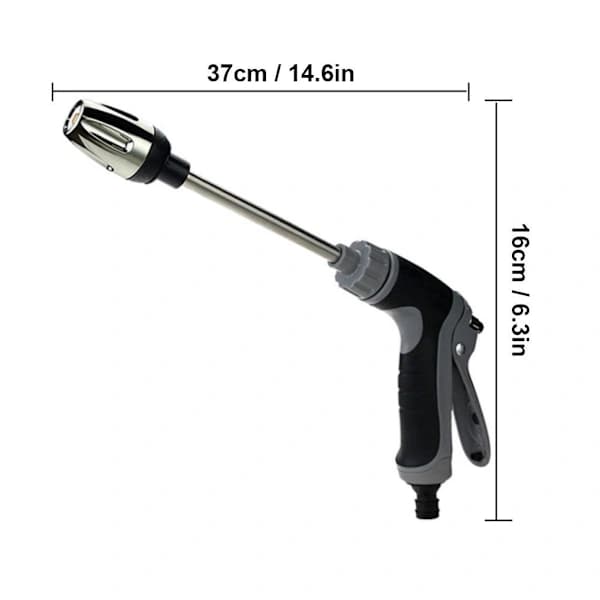 Trädgårdsslang Högtryckstvättstav, 2-i-1 Justerbart Spraymunstycke, Aluminiumlegering, För Biltvätt Och Utomhusrengöring, 1 St As shownA 1pcs