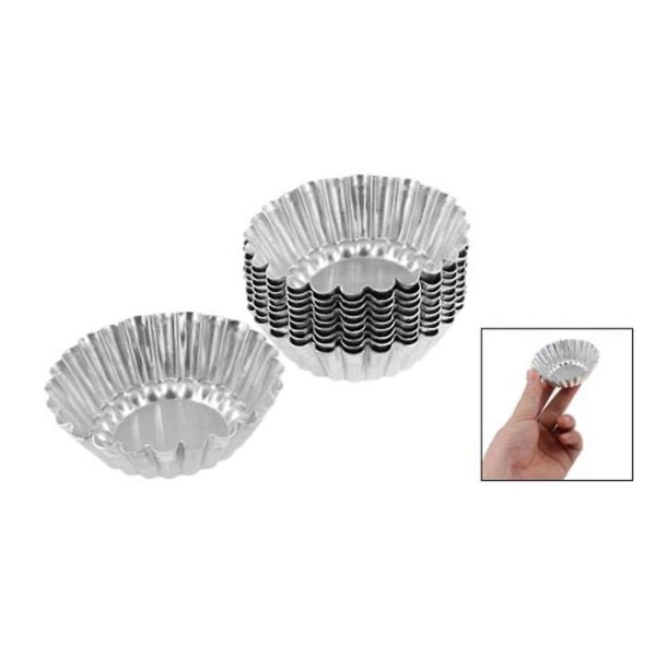 Silver 10-pack Cake Cupcake Liners Baking Cup Molds Muffin Round Cupcake Tools Baking Pan Baking Pastry Cake Decorating Tools