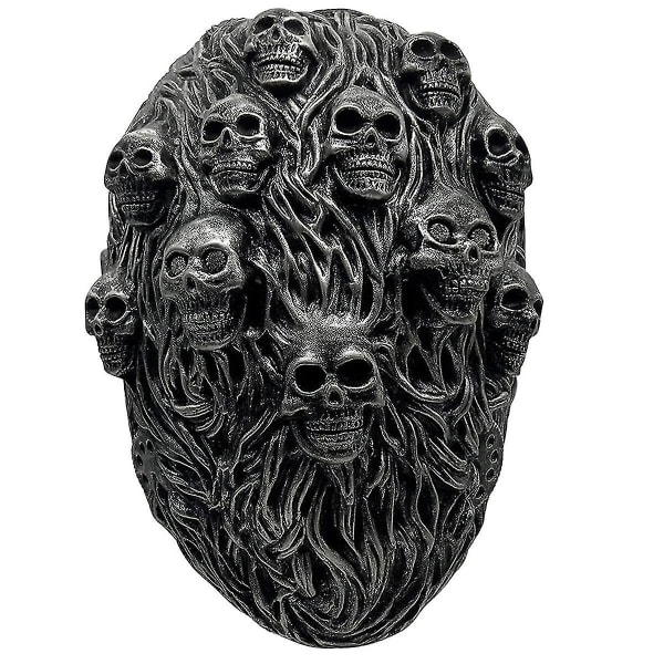 Halloween Skräck Skeleton Mask - Skrämmande Skull Ghost Mask, Halloween Steampunk Skeleton Mask Creepy F