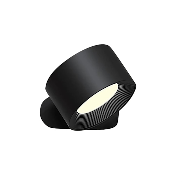 LED vægmonterede lamper USB genopladelig 360° roterende magnetisk kugle touch-kontrol væglampe til soveværelse læsning seng