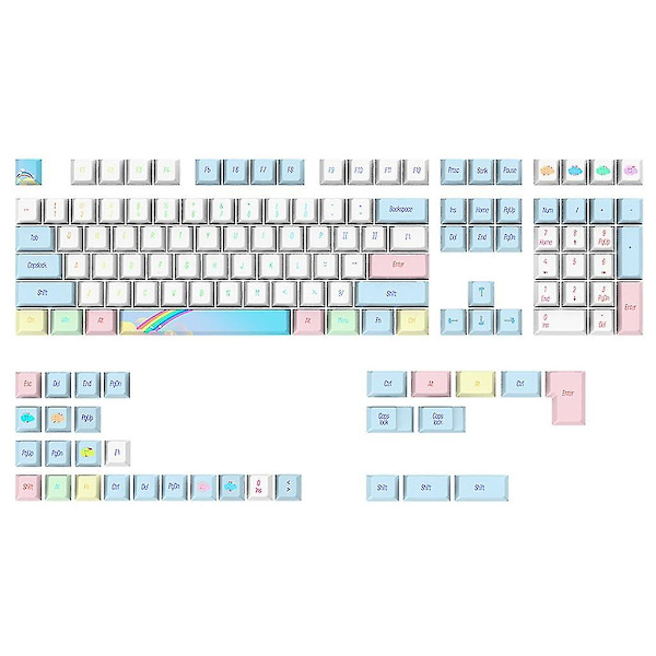 139 Pbt Keycaps Cherry Profil Pbt Keycaps Tykk Pbt For Mekaniske Tastaturer