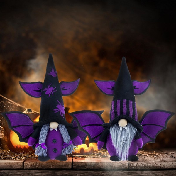 Gnomes plysch för barn Halloween Spider Bat Element Halloween Ornament Säsongsfest Festtillbehör