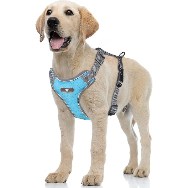 Anti Pull Dog Harness, Breathable Dog Harness Easy To Put On, Reflective Adjustable Dog Vest, Soft Mesh Comfort