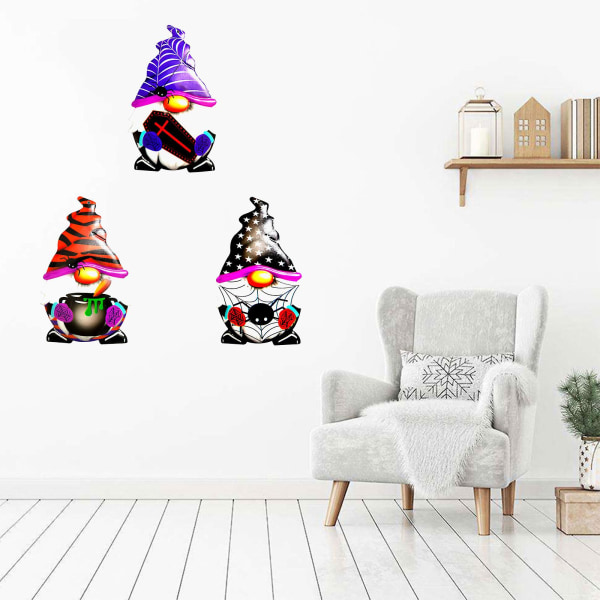 Halloween smidesjärn Gnome hänge Holiday Party ytterdörr dekor Style 2