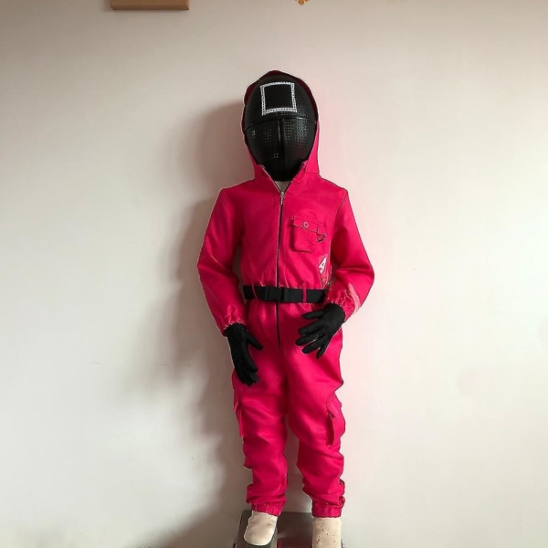 Kids Squid Game Costume Jumpsuit q XL