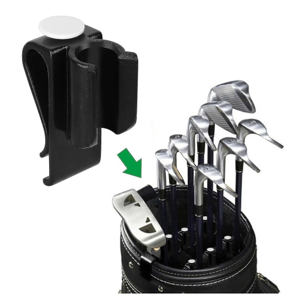 10 stk Golf Bag Club Organizer Clip Holder Jern Driver Beskytter Putter Klemme Sett