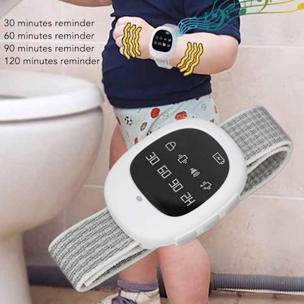 Sängvätning Alarm Vibration Timer Inställning Musikalisk Trådlös Potträning Alarm för Äldre Vuxna Barn