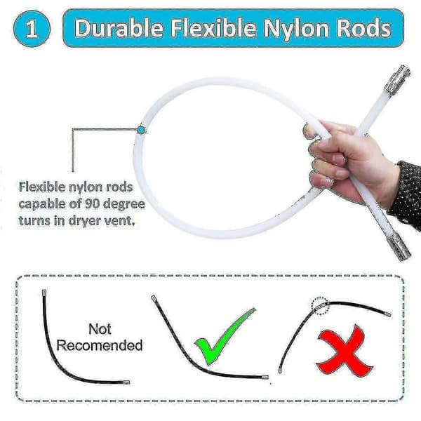 [RM]New product, Professional Chimney Sweeping Kit 3.6m - Adjustable Nylon Chimney Brush 100mm - Ducts 9 Chimney Sweeping Rods - Chimney Sweeping