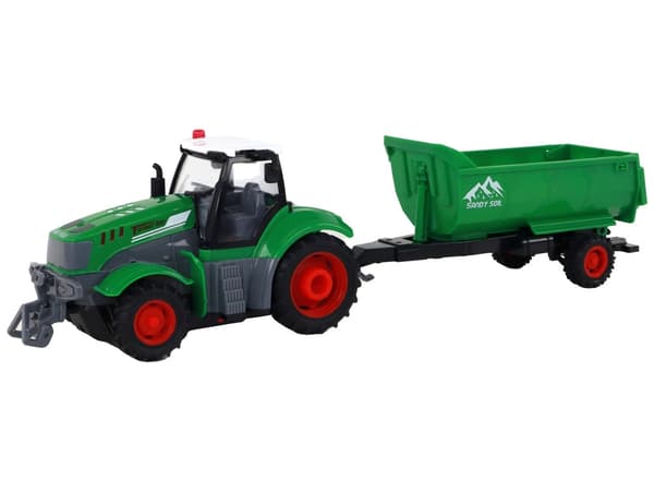 [RM]Fjernstyret traktor med trailer 1:24 med lys, 3+ år 595