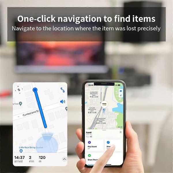 [RM]4 stk Smart Air Tag GPS Tracker Nøglefinder GPS Global Positionering Bluetooth Mini GPS Tracker Kæledyrsnøgle As Shown