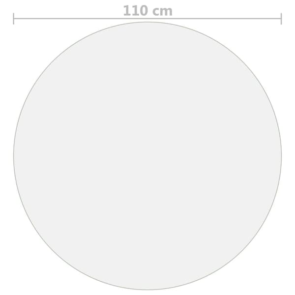 [RM]vidaXL Table Protector Matte Ø 110 cm 2 mm PVC Transparent transparent