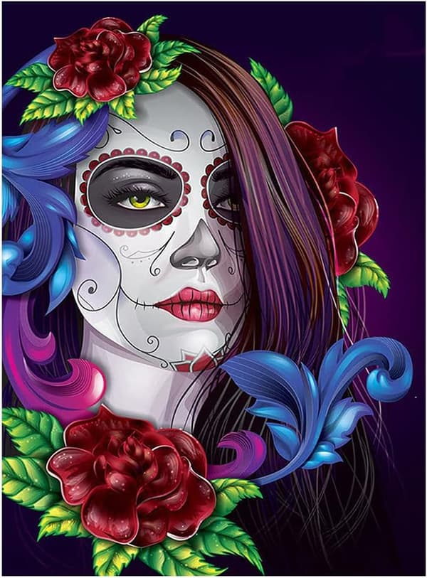 [RM]30x40CM Diamond Painting Complete Set Round Gothic, Canvas Diamond