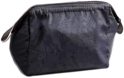 [RM]Small Compact Foldable Toiletry Bag, Makeup Bag, Cosmetic Bag in Japanese Style (Black)