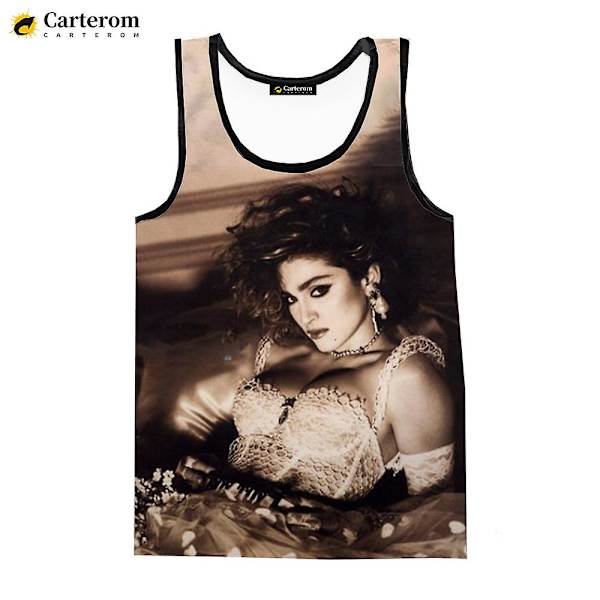Goddess Madonna Tanktoppe Cool Ærmeløse T-shirts Mænd Digital Harajuku Streetwear Strandtoppe Kvinder 3D Printet Oversized T-shirt 1 XXS
