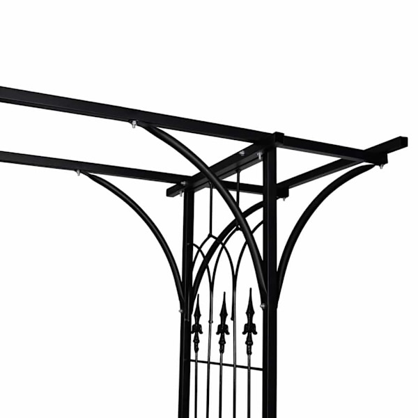 vidaXL Rosbåge 200 cm Hög Svart M Black m