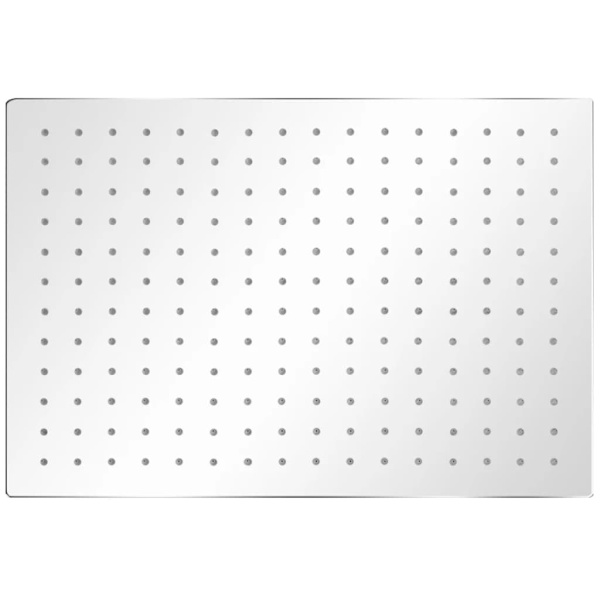 [RM]vidaXL Dyse til loftbruser, rustfrit stål 30x40 cm rektangulær Silver silver