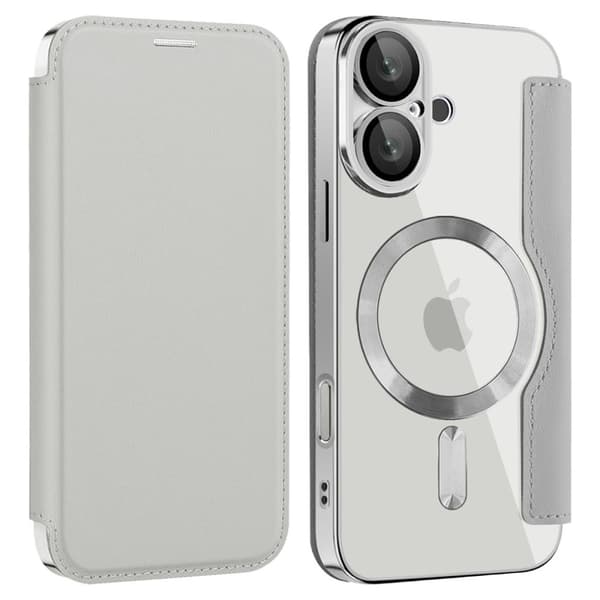 [RM]iPhone 16 Cover med kortpladser - Grå grå gray