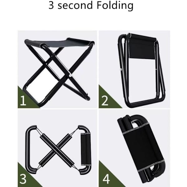 [RM] Campingtaburetter, bærbare foldbare rejsestole til udendørs brug, mini foldbare Slacker-stole til udendørs brug, foldbare