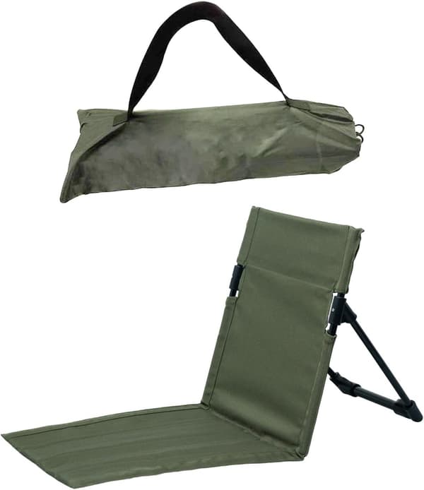 [RM]Beach Backrest, Foldable Beach Chair, Durable and Portable for Hiking, Camping, Beach, Green