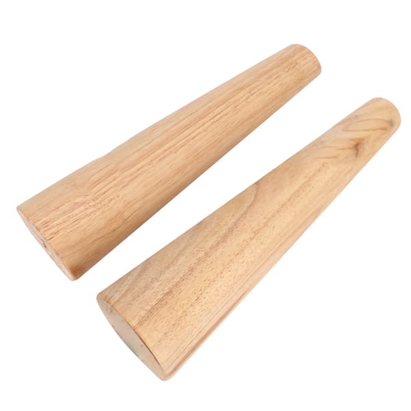 [RM]2 pcs Round Oval Bracelet Bangle Wood Mandrel Wire Wrapping Jewelry Making Tool