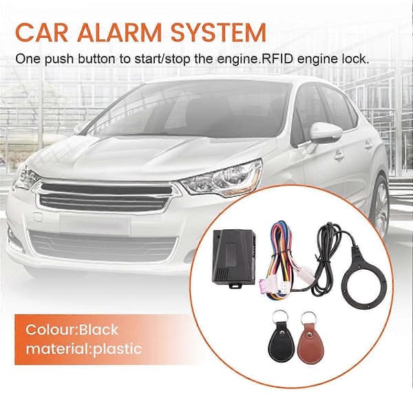 [RM] Smart bilmotor tryk start stop knap RFID lås tænding nøglefrit system auto start stop startspærre