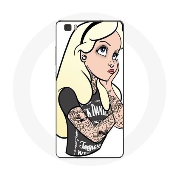[RM] Deksel til Huawei P8 Lite Alice tatovert prinsesse