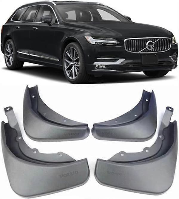 [RM] High-quality front and rear mud flaps, compatible with 2016-2024 Volvo V90 R-design