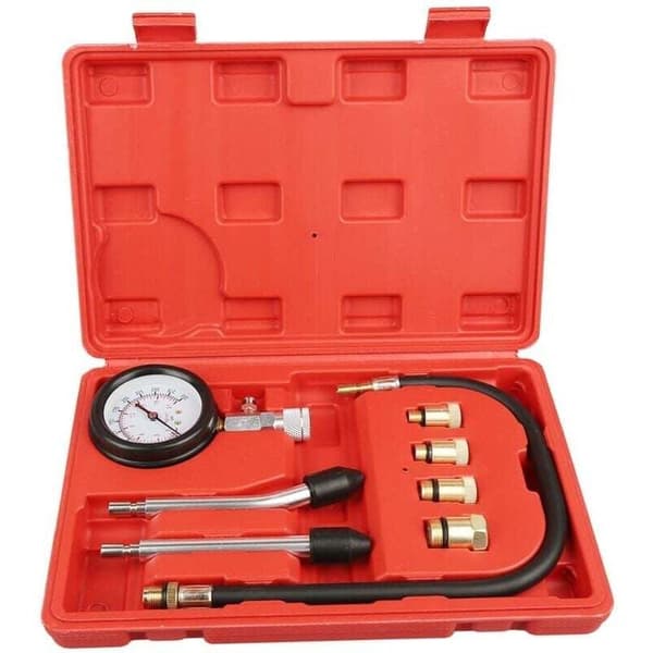 [RM]Compression Tester Kit for Vehicles, Compatible with Motorcycle, Car, Outboard, Chainsaw, Snowmobile, Gasoline Engine