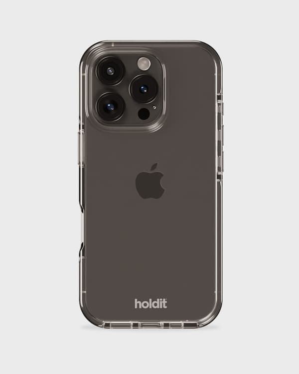 [RM]holdit iPhone 16 Pro Mobilskal Seethru Vit 60 Termoplastisk polyuretan (TPU)