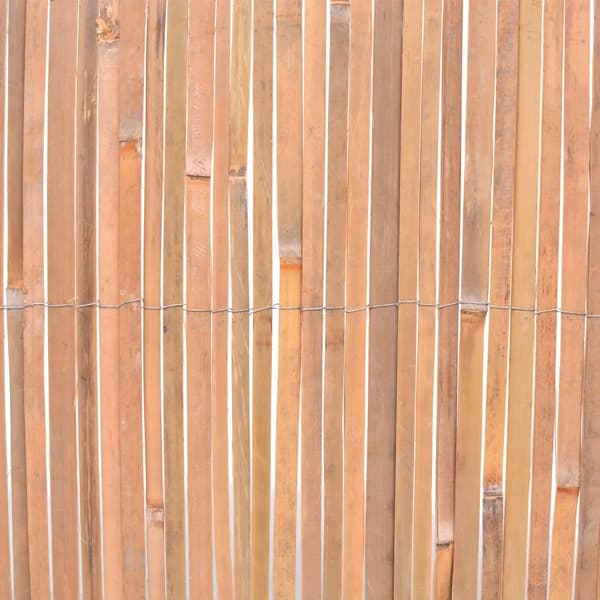 [RM]vidaXL Tuulisuoja 100 x 400 cm bambu Brun brown