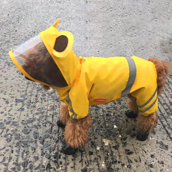 [RM]Reflective Raincoat Dog Raincoat for Small and Medium Dogs