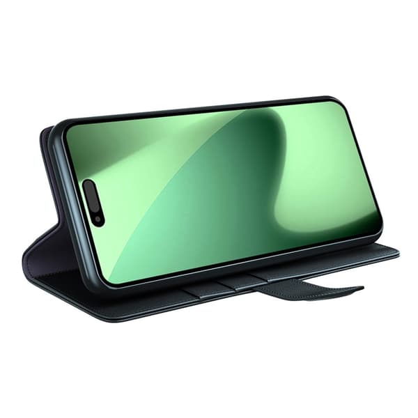 [RM]iPhone 17 Pro Max Etui Premium Ægte Læder Sort 89