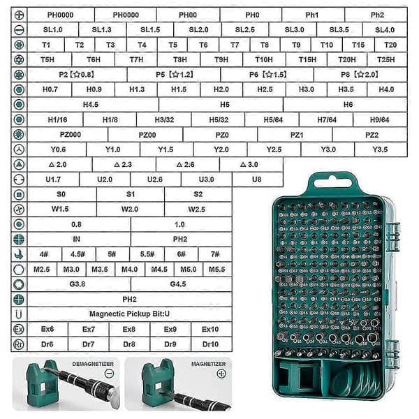 [RM] Precision Screwdriver Set 135 In 1 Screwdriver Set - Professional Small Screwdrivers Mini Bits Screw