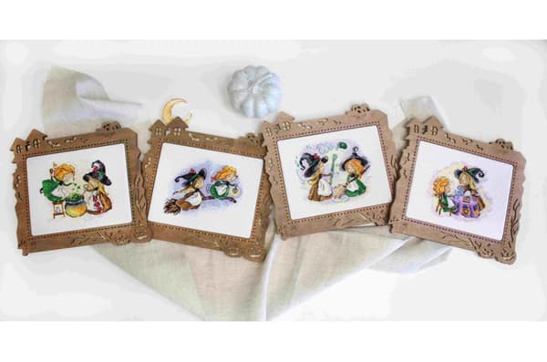 [RM] Broderisæt MP Studia \"Efter gammel opskrift\" 13x11 cm