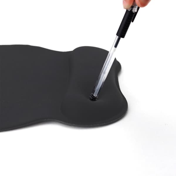 [RM]Ergonomisk musemåtte med gel-håndledsstøtte, behagelig musemåtte med glat håndledsstøtteoverflade til smertelindring, sort